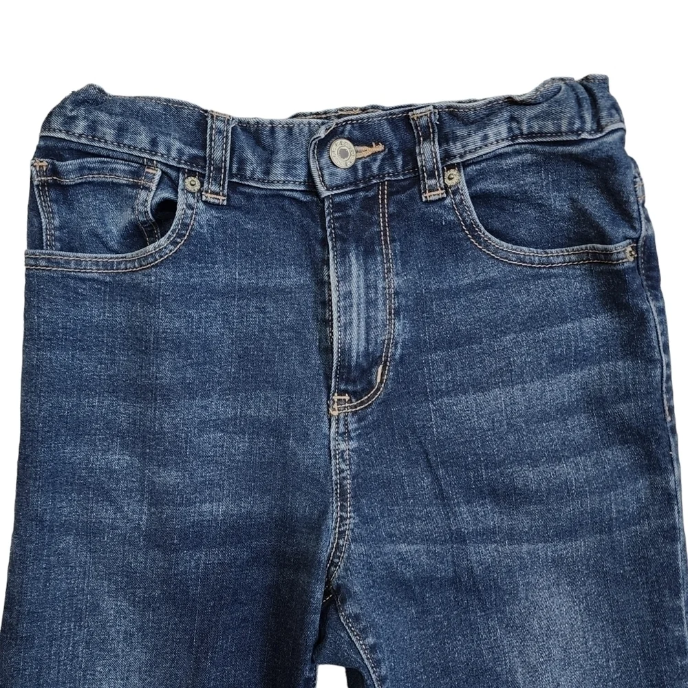 Old Navy Girls Straight Leg Flex Jeans Medium Wash Blue - 16